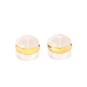 SDA boucles d'oreilles accessoires Anti-goutte Silicone laiton bouchons d'<span class=keywords><strong>oreille</strong></span> comme Hamburger en plastique Transparent pour la fabrication de bijoux clous d'<span class=keywords><strong>oreille</strong></span> - Product Image 1
