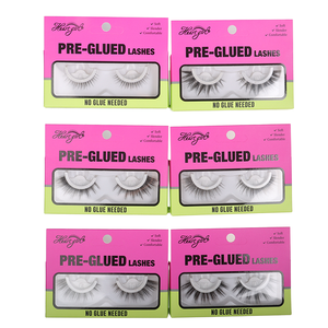 Pestañas Postizas de Visón Sintético Autoadhesivas Hechas a Mano, Novedad 2025, Sin Pegamento, Pestañas Individuales Resistentes al Agua, Personalizadas, Venta al Por Mayor - Product Image 1