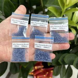 Fabricante de piedras preciosas sueltas, gemas sintéticas, circón, tanzanita ligera, corte brillante redondo, piedra Cz, Zirconia cúbica - Product Image 3