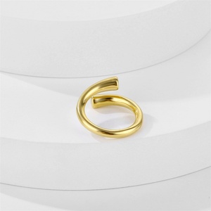 Anillo Personalizado de Fabricante, Joyería Vintage, Anillo Abierto Irregular de Oro - Product Image 2