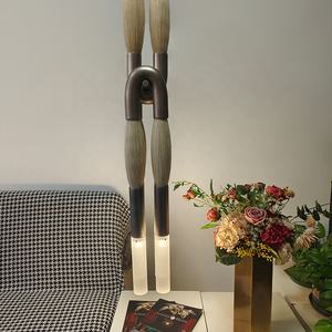 Entièrement en cuivre américain rétro salon chambre lampe de chevet moderne wabi-sabi style hôtel projet cheval <span class=keywords><strong>lustre</strong></span> en crin - Product Image 3