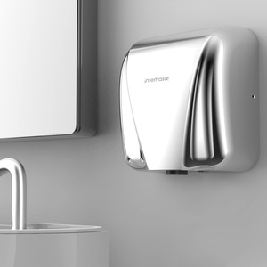 Secador de manos automático de acero inoxidable 304 de alta velocidad, soplador comercial para inodoro, con chorro, OEM, certificado CB, CE, 10 segundos (blanco) - Product Image 4