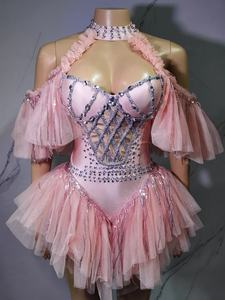 <span class=keywords><strong>Princesse</strong></span> rose Satin longueur au sol A-ligne robe de soirée respirante pour les fêtes d'anniversaire de danse spectacles de piste-taille naturelle d'été - Product Image 5