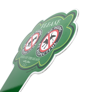 Panneaux <span class=keywords><strong>de</strong></span> <span class=keywords><strong>jardin</strong></span> décoratifs personnalisés en métal pour la conduite des chiens, étanches, avec avertissements d'étiquette pour animaux <span class=keywords><strong>de</strong></span> compagnie et piquet <span class=keywords><strong>de</strong></span> fixation au sol - Product Image 3