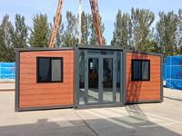 Maisons conteneurs extensibles personnalisables de 20 pieds avec structure en acier traditionnelle, faciles à installer, fabriquées en Chine
