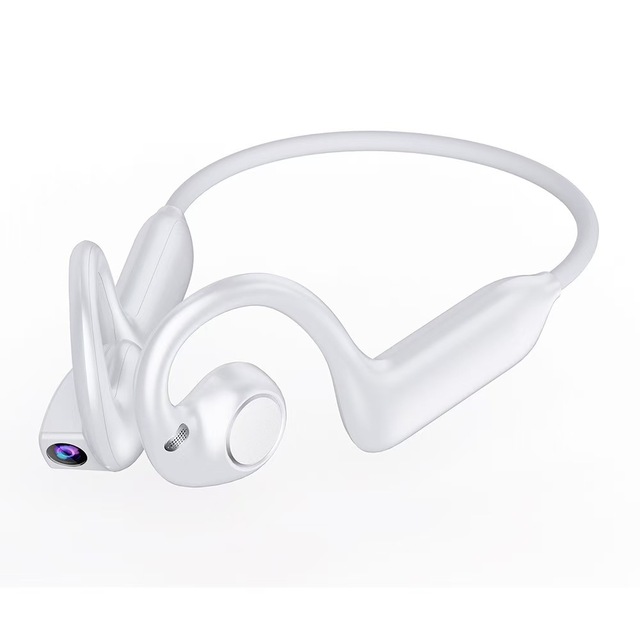 AI Smart Sports Bone Conduction 800W Bluetooth Wifi Camera Earphones for Running, Cycling, Fitness, Camera, Photo, Recording
