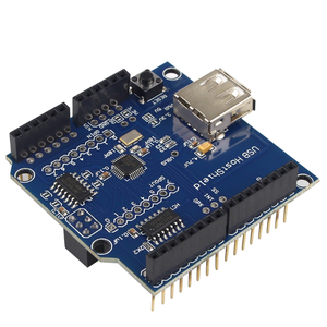 MLK USB Host Shield geliştirme <span class=keywords><strong>Android</strong></span> ADK için devre kartı modülü mavi PCB MAX3421E çip - Product Image 2