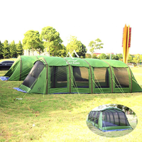 Tente étanche à l'air coupe-vent grande tente de voyage de camping gonflable extérieure pour 20 personnes pour un événement de plage désertique