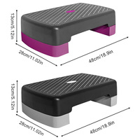 Plataforma de Step Aeróbico Portátil Mini, Estable con Superficie Antideslizante
