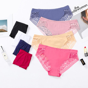 Özel Logo toptan Mix kadınlar dantel pamuk külot iç çamaşırı - Product Image 2