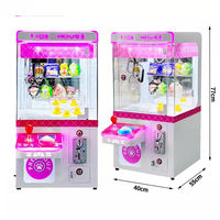 Sunmo Mini Máquina de Garras Operada con Monedas, Grúa de Juguetes Pequeña para Interiores, Centro de Juegos de Arcade con Dispensador de Premios, Máquina de Garras de Muñecas para Niños