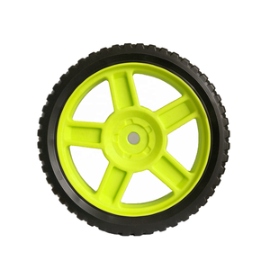Rueda <span class=keywords><strong>de</strong></span> plástico para cortacésped, rueda <span class=keywords><strong>de</strong></span> Pvc <span class=keywords><strong>de</strong></span> 8 "para generador, timón eléctrico, parrilla para barbacoa - Product Image 3