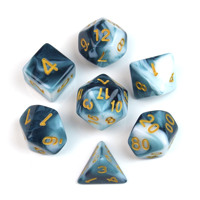 Ensemble de dés Rpg Dnd de haute qualité ensemble de dés polyédriques transparents de couleur blanche pour Roll RPG DND Board Gams