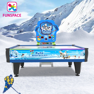 Table de Hockey Air bleu à pièces de monnaie pour 2 joueurs, <span class=keywords><strong>jeux</strong></span> interactifs pour enfants et adultes, nouveau Design - Product Image 3