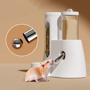 Nuova <span class=keywords><strong>bottiglia</strong></span> di acqua di plastica con supporto non gocciolante criceto acqua grande capacità Pet ciotola di alimentazione per piccoli animali - Product Image 2