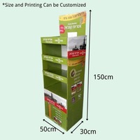 Présentoir de supermarché en carton pour boissons au détail bière en bouteille présentoir pop-up présentoir pour jus de fruits canettes de boissons bière présentoir au détail