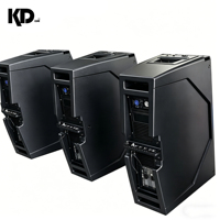 Altavoz Profesional de Línea Activa, 15dB SPL Máximo, 10 Pulgadas, 2 Vías, 700W RMS, 55Hz-20kHz, Sistema de Audio para Actuaciones al Aire Libre