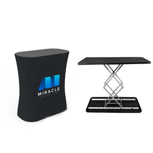 Portátil y resistente, fácil de instalar, mesa emergente, mostrador portátil de promoción de exposiciones - Product Image 6
