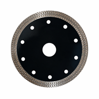 Lame de scie diamantée turbo en maille frittée industrielle super fine pour la coupe de carreaux de porcelaine, de granit et de marbre, disque de coupe de 105 mm de diamètre, 7/8 po