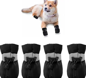 4 Uds impermeable invierno cálido antideslizante perro caminar botas lujo deporte estilo mascota perro zapatos malla algodón Animal al aire libre unidades - Product Image 1