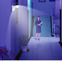 Portalámparas Inteligente AC220V E27 de 30W IP22 con Sensor de Movimiento, Rango de Detección de 0-3m, Interruptor de Luz Automático por Inducción del Cuerpo Humano