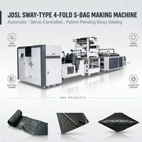 Máquina Automática para Bolsas de Plástico en Rollo de Cuatro Pliegues con Tecnología de Sellado Oscilante y Motor para Bolsas Largas Profesionales