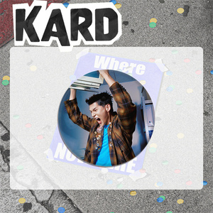 KPOP KARD Where to Now (Part.2) NOWHERE HD Badge Rotondo Grande Matthew J.Seph Somin Jiwoo Spilla in Plastica Accessori per Borsa Fan - Product Image 3