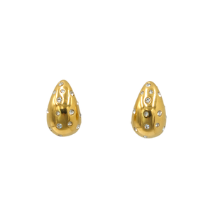 Fashion <b>Stud</b> <b>Earrings</b> 316L Stainless Steel PVD Gold Plating Resistant Sustainable - Product Image 1