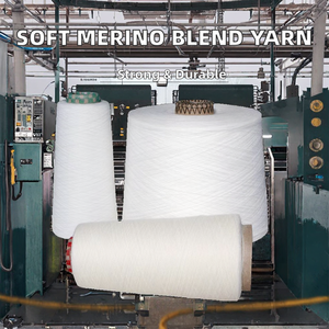 Filato <span class=keywords><strong>Misto</strong></span> 70% <span class=keywords><strong>Lana</strong></span> Merino 30% Acrilico 2/28NM Morbido Anti-Pilling Antibatterico per Cucito - Ingrosso Fabbrica - Product Image 1