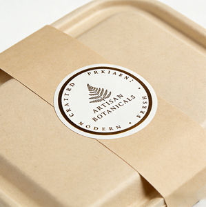 ملصقات دائرية شفافة مقاومة للماء مخصصة مع رمز الاستجابة السريعة والشعار للمشروبات والوجبات الخفيفة - ملصقات مقصوصة - Product Image 2