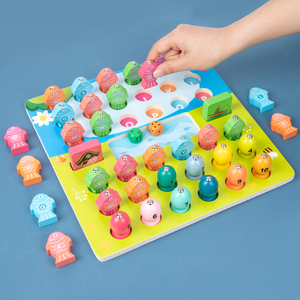 2024 partita educativa giocattolo montessore pesca giochi da tavolo logaritmici abilità motoria giocattoli di pesca per bambini giocattolo - Product Image 2