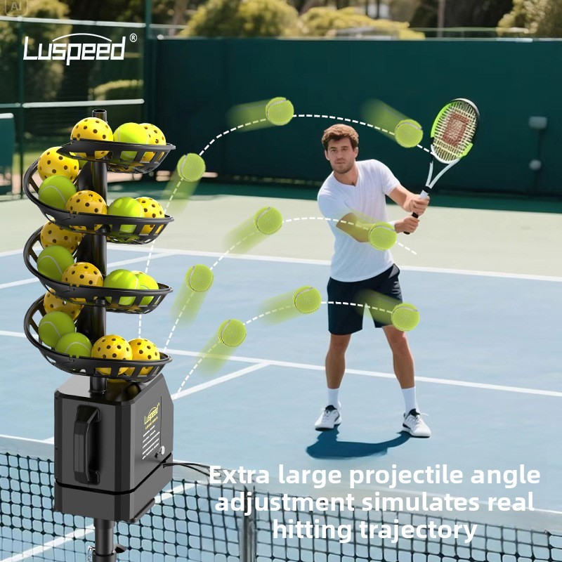 Tennis Ball Universal Drop Serving Machine Self-service Single Training Coach Pick-up Net Model LSP-001 China Fujian All Seasons