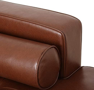 เก้าอี้นวมสีน้ำตาลพร้อมหมอน, โซฟารูปตัว L พร้อมเก้าอี้นอนกว้าง, เฟอร์นิเจอร์ทันสมัยในช่วงกลางศตวรรษ, โซฟาแบบแบ่งส่วนสำหรับห้องนั่งเล่น - Product Image 5