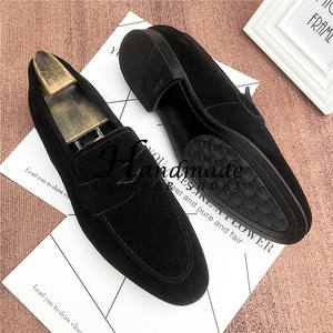 Zapatos de cuero genuino hechos a mano, nuevo estilo, zapatos casuales de negocios para hombre, mocasines de cuero para hombre, zapatos individuales con cubierta de gamuza. - Product Image 6