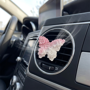 Cute Butterfly <b>Car</b> Air Freshener Vent <b>Clip</b> Plastic Floral Decorative Fragrance Lily Valley Long-lasting Fresh No Electricity - Product Image 6