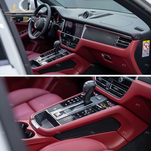 Cubierta de cuero Real para Porsche <span class=keywords><strong>Macan</strong></span> 2014 - 2023 accesorios de coche modificación <span class=keywords><strong>Interior</strong></span> Kit tapicería de alta calidad - Product Image 5