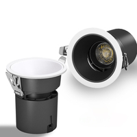 Nouveau spot LED encastré COB, éclairage mural anti-éblouissement profond, lampe de lavage mural pour salon sans lumière principale, décoration intérieure