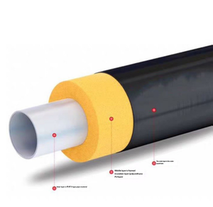 Tuyau <span class=keywords><strong>d</strong></span>'<span class=keywords><strong>isolation</strong></span> préfabriqué PERT II à enrobage direct pour l'ingénierie de chauffage urbain, directement de l'usine - Product Image 2