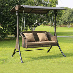 Cadeira de Balanço Suspensa de Aço e Ferro para Jardim e Pátio Externo, À Prova d'Água para Adultos - Product Image 4