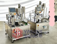 Machine de remplissage automatique rotative YB-FBJ2 pour petits gobelets, machine de remplissage et de scellage de sauce tomate, machine de remplissage de gobelets de ketchup