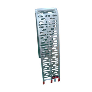 Rampes de chargement pliantes pour moteur <span class=keywords><strong>Rampe</strong></span> de tondeuse à gazon supérieure en aluminium pour ATV Pickup Truck Trailer Motorcycle Lawnmower - Product Image 5