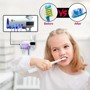 Disinfettante gratis punzone a parete porta spazzolino automatico spremere dentifricio intelligente porta spazzolino da denti - Product Image 6