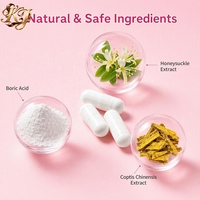 Capsules d'acide borique OEM/ODM pour l'hygiène intime féminine, équilibre du pH, soutien quotidien doux pour les femmes OEM