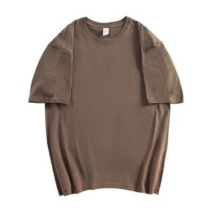 Streetwear de moto personnalisé grande taille style motard 260 grammes T-Shirt col rond 100% coton manches raglan décontracté brodé porter" - Product Image 3