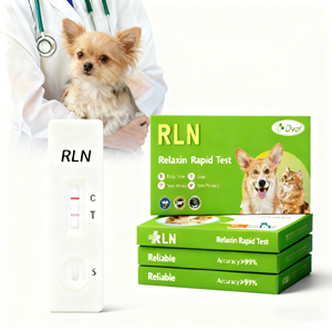 Relaxin Kit test rapido veterinario per animali da compagnia animale domestico semplice <span class=keywords><strong>operazione</strong></span> cane/gatto rilassante per gravidanza canina Relaxin Test Rln Kit di Test - Product Image 1