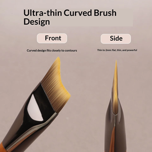 <span class=keywords><strong>Pennello</strong></span> 2 in 1 <span class=keywords><strong>per</strong></span> <span class=keywords><strong>Fondotinta</strong></span> e Maschera a Coda di Pesce, Ultra Sottile e Piatto, in Fibra Sintetica Densa, <span class=keywords><strong>per</strong></span> Cosmetici Viso, Etichetta Privata - Product Image 4