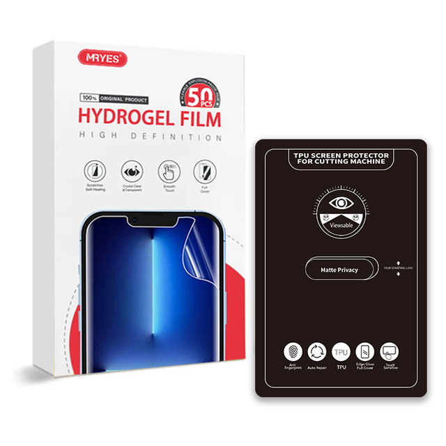 MRYES Mobile 180*120mm TPU Hydrogel Film Matte Privacy Screen Protector Anti-Spy Film for Intelligent Cutting Machine