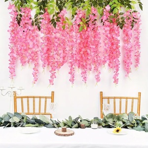 Flor Artificial de Glicinia Popular, Flores Colgantes de Glicinia, Enredadera de Glicinia para Decoración de Bodas - Product Image 4