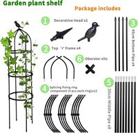 Nouveau Design Jardin croissance des plantes obélisque fleur tour Plante escalade support treillis vertical croissance guide cadre