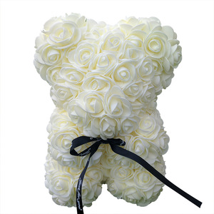 Oso de poliestireno Rosa Oso de flores San Valentín Oso de peluche grande Oso Rosa regalo para novia - Product Image 3
